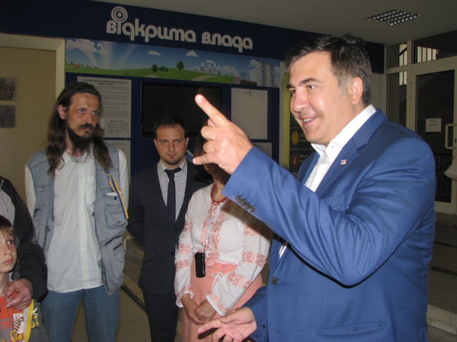 Саакашвили пообщался с Коломойским. Фото: Андрей Никитин