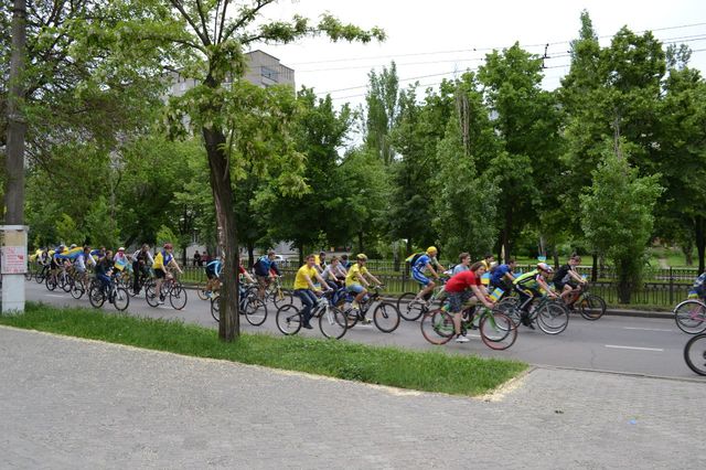 Велопробег за единство Украины в Николаеве Фото: vk.com/ukrone