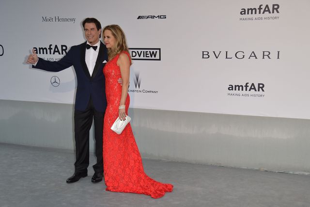 Джон Траволта с дружиною актрисою Келлі Престон  AFP