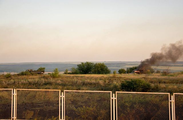 На пункт пропуска "Мариновка" со стороны РФ напали боевики. Фото: ВКонтакте