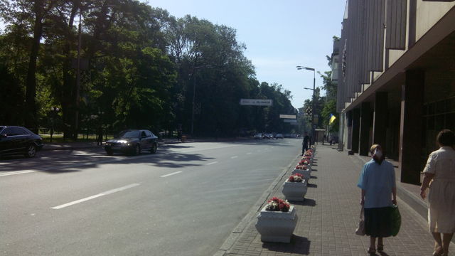 На Грушевского много ГАИ и правоохранителей. Фото: Сегодня, Д.Нинько