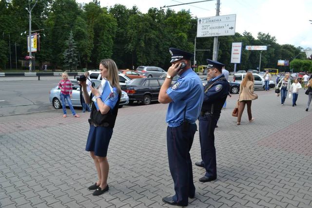 <p>Одного активіста затримала міліція. Фото: Вадим Торопов</p>