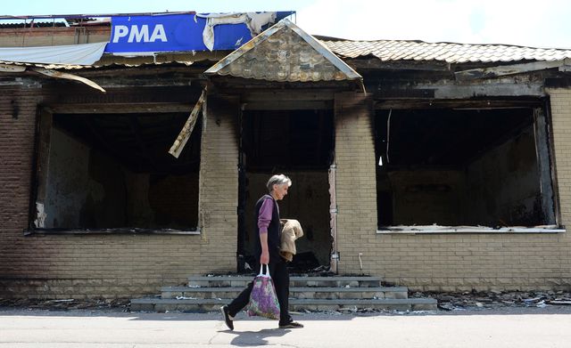 Славянск во время перемирия. Фото: AFP
