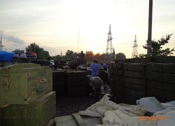 <p>Сили АТО під Червоним Лиманом. Фото: twitter.com/Sloviansk</p>