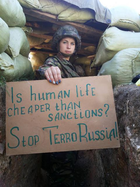 Военнослужащие обращаются к Европе и США с призывом ввести санкции против России. Фото: facebook.com/vidsich