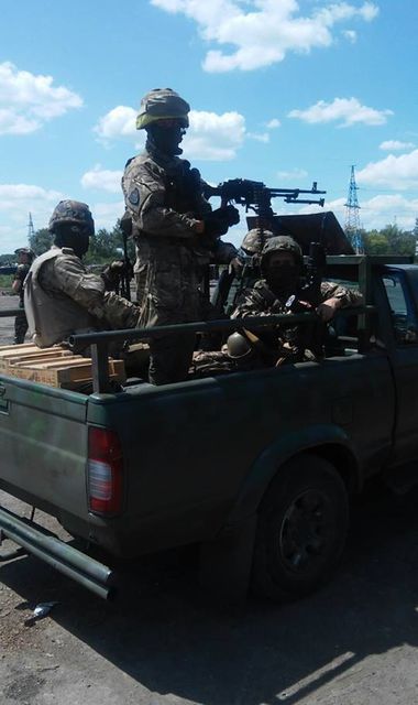 Батальон "Донбасс"  возле Славянска. Фото: Семен Семенченко, Facebook