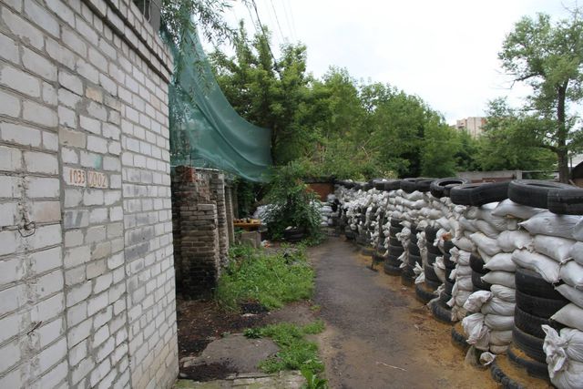 "Наследство", оставленное  боевиками в Славянске. Фото:  пресс-центр АТО
