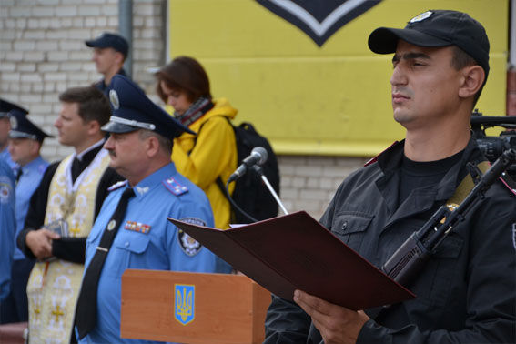 Львовские милиционеры едут на Восток Фото: mvs.gov.ua