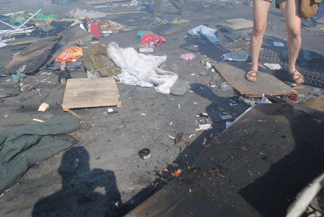 В палаточном городке на Майдане полная антисанитария, фото Валентин Вдовиченко