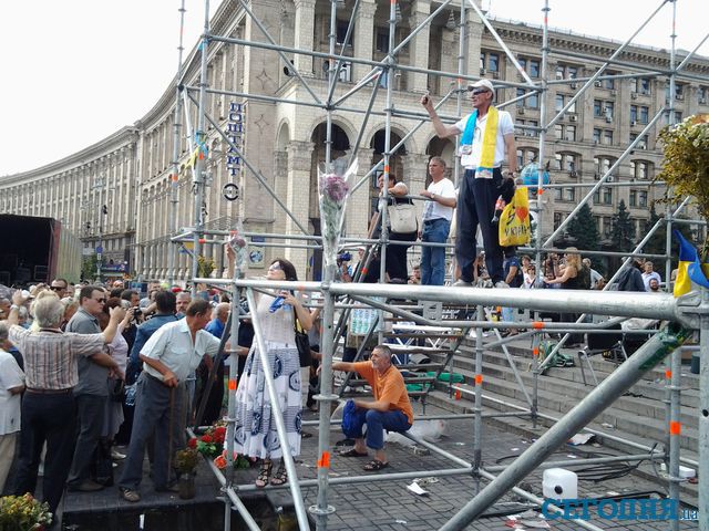 Сторонники Майдана уходить не хотят. Фото: С. Сыч | Фото: Степан Сыч