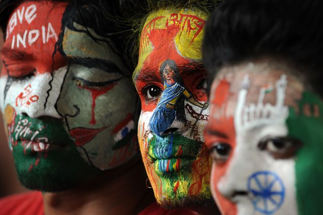 Индия. В Мумбаи празднуют День независимости. Фото: AFP