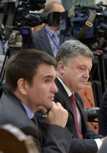 Петр Порошенко и глава МИД Украины Климкин. Фото: пресс-служба президента Украины
