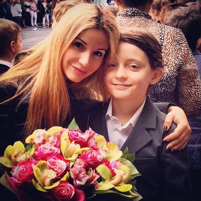 Ольга Орлова с сыном Фото:instagram.com