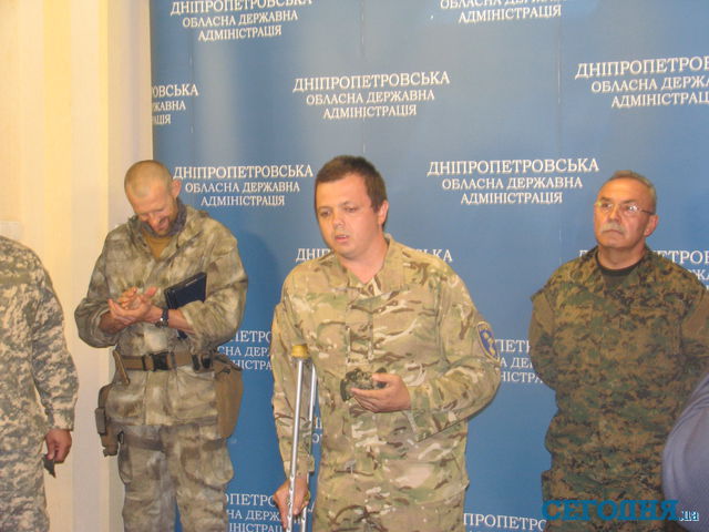 <p><span>Семенченко показав обличчя. Фото: Андрій Нікітін</span></p>