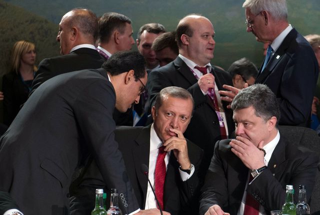 Президент Турции и Порошенко. Фото: AFP