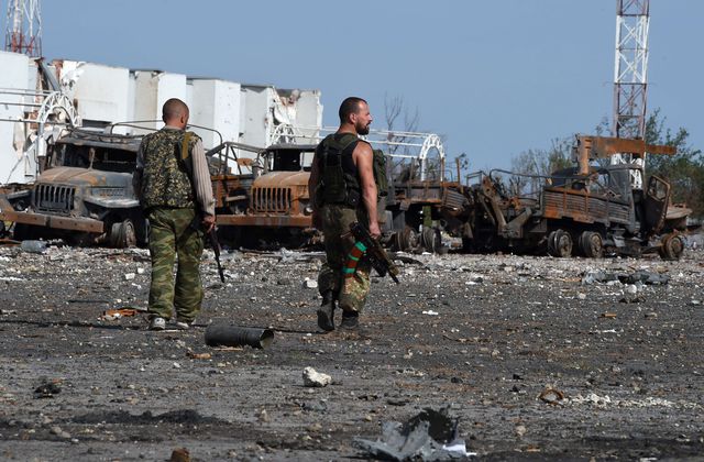 <p>Луганський аеропорт повністю зруйнований. Фото: AFP</p>