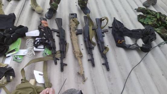 Боевиков взяли с поличным. Фото: sbu.gov.ua.