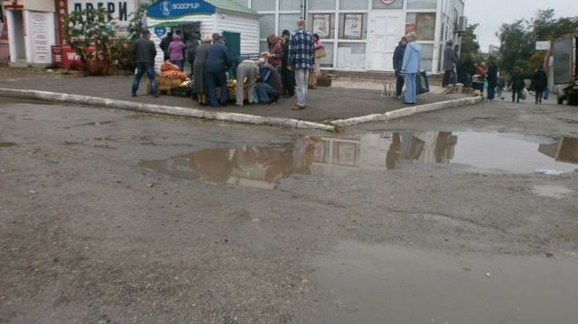 В Луганске малолюдно. Фото: vk.com/livelugansk