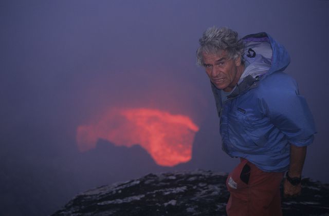 Відомий вулканолог Гі де Сенсір організовує поїздки та експедиції до проснувшимся вулканам. Гі де Сенсір знявся в серіалі серіалі "Sur les volcans du monde" (дослівно "На вулканах світу"). Фото: AFP