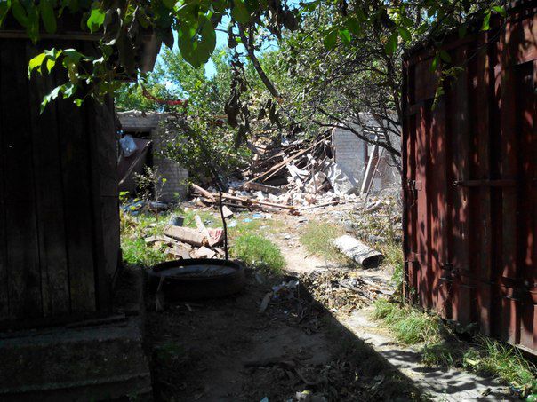В Горловке разрушено много домов. Фото: vk.com/nasha_gorlovka
