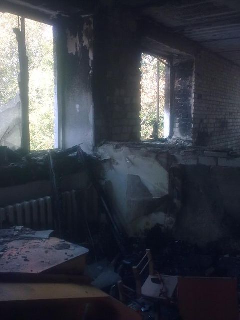 Первомайск стоит в руинах. Фото: соцсети и informator.lg.ua