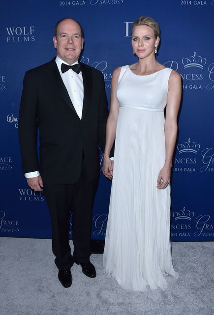 Князь Монако Альбер II и  его жена княгиня Шарлен  на гала-вечере Princess Grace Awards AFP