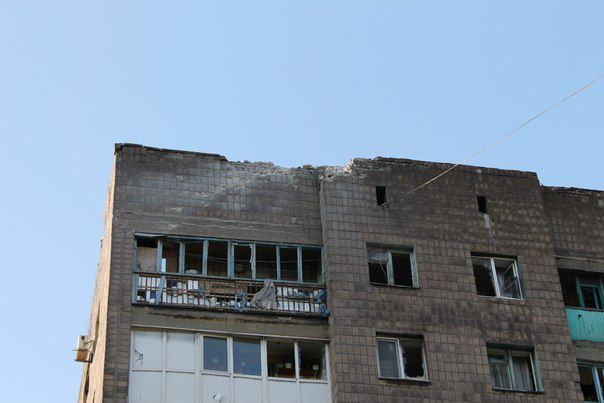 Разрушения в Енакиево. Фото: соцсети