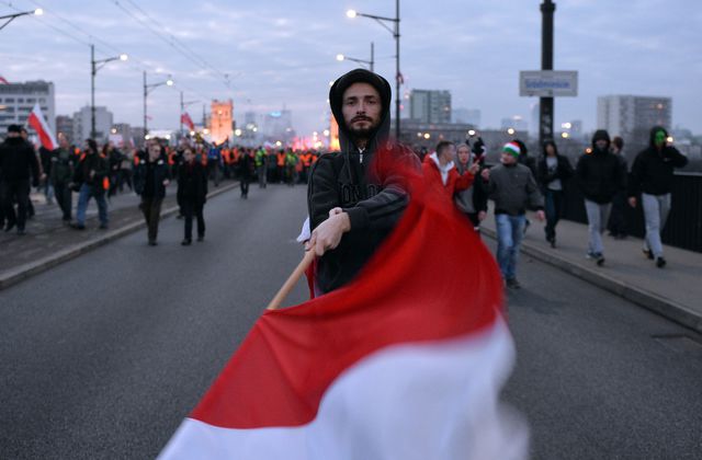<p><span>Масові заворушення у Варшаві "завершили" святкування Дня незалежності Польщі, фото AFP</span></p>