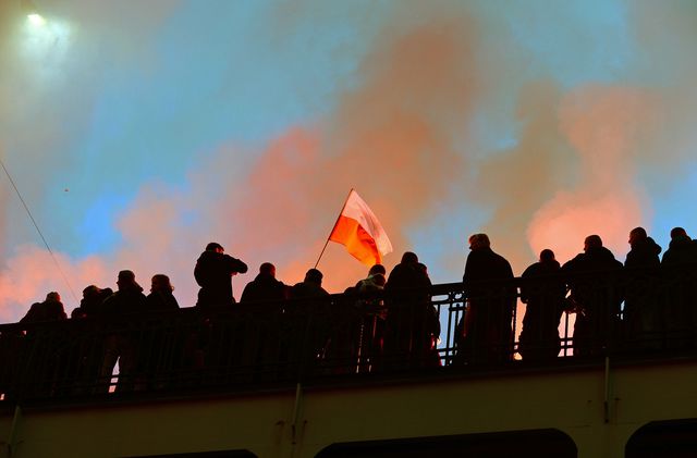 <p><span>Масові заворушення у Варшаві "завершили" святкування Дня незалежності Польщі, фото AFP</span></p>