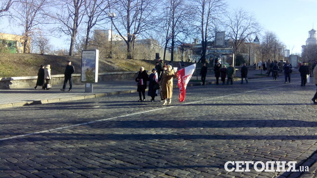 <p>Поляки на Майдані. Фото: Дар'я Нінько</p>