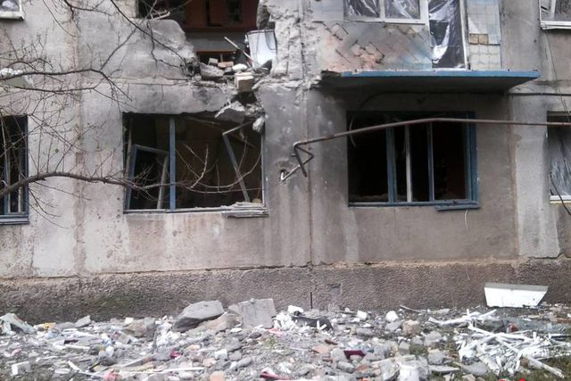 Разрушения в Красногоровке. Фото: Вконтакте