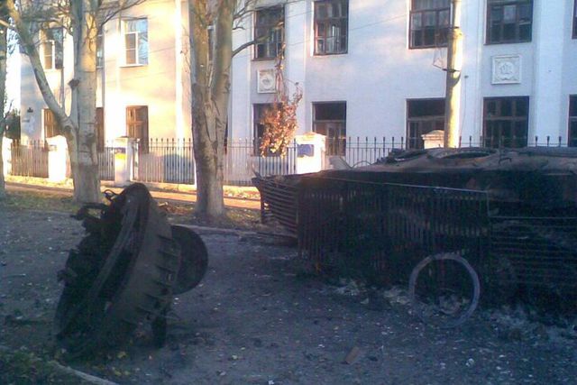 Разрушения в Красногоровке. Фото: Вконтакте