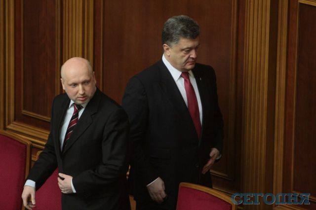 Турчинов и президент | Фото: Григорий Салай