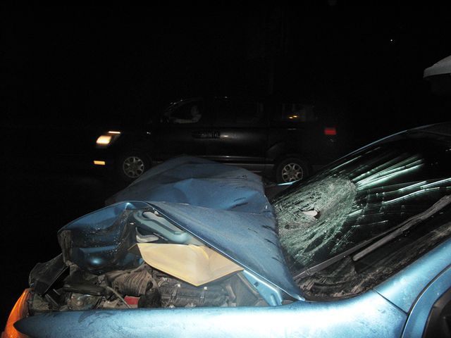 Авария на Надднепрянском шоссе. Фото: УГАИ Киева