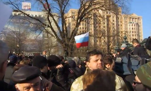 Семенченко на митингах. Фото: соцсети, YouTube