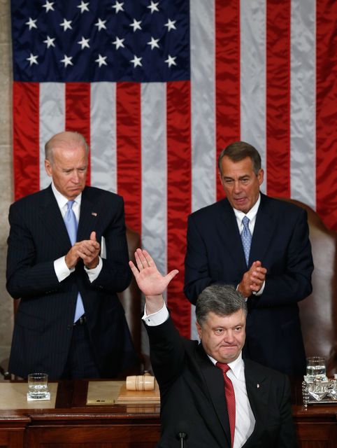 Петр Порошенко в США. Фото: AFP