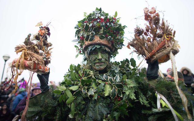 В центре Лондона с размахом прошел фестиваль, основанный на языческих традициях празднования Нового года. Фото: AFP<br />
