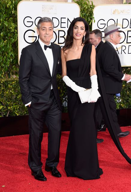 Амаль и Джордж Клуни на "Золотом глобусе"  фото:AFP<br />
