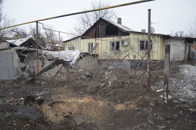 В Донецке – жертвы и разрушения. Фото: соцсети