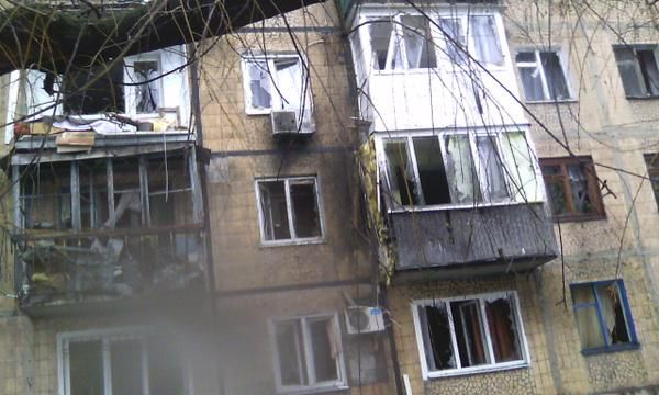 Обстрел Киевского проспекта. Фото: соцсети