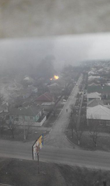 Мариуполь после утреннего  обстрела. Фото: соцсети
