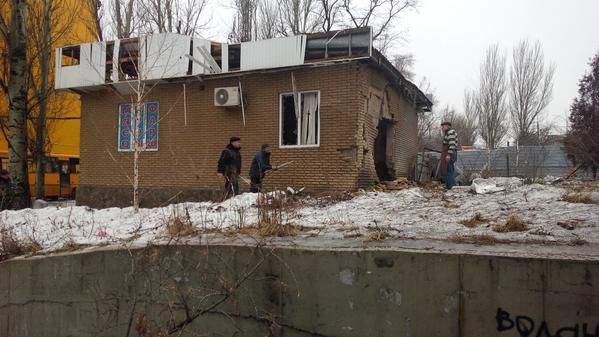 <p>Всі вихідні Донецьк піддавався інтенсивному обстрілу. Фото: соцмережі</p>
