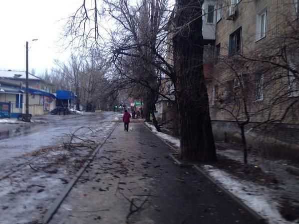 <p>Всі вихідні Донецьк піддавався інтенсивному обстрілу. Фото: соцмережі</p>