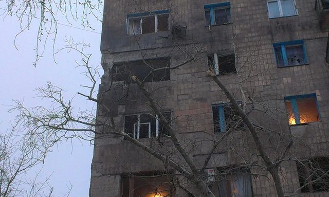 Донецк под обстрелом. Фото: соцсети