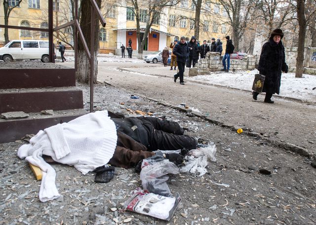 Краматорск после обстрела. Фото: AFP