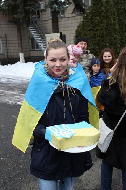 В Киеве встретили работников ГАИ, которые вернулись из зоны боевых действий, фото пресс-службы УГАИ в г. Киеве