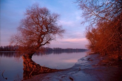 Закат на реке. Фото: И.Гержик