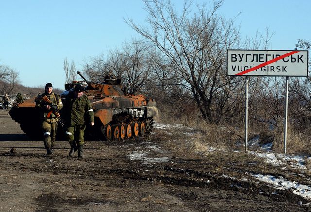 <p>Дебальцеве і Вуглегірськ захопили бойовики. Фото: AFP</p>
