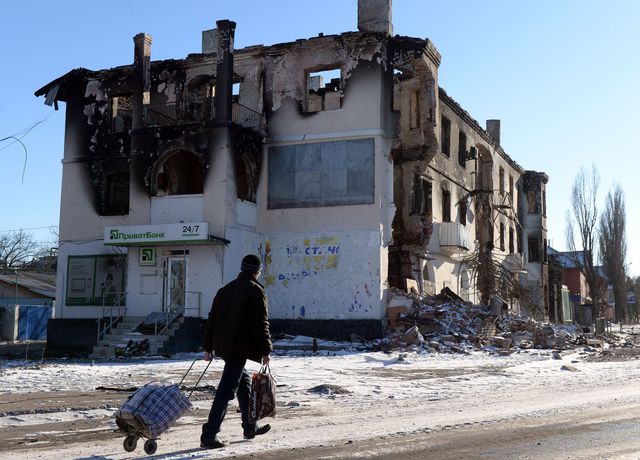 Дебальцево и Углегорск захватили боевики. Фото: AFP