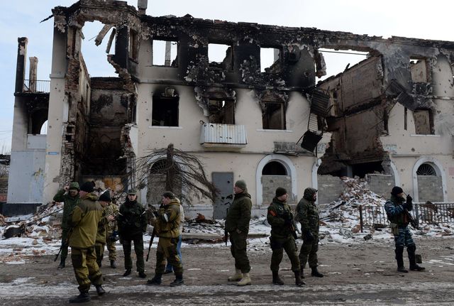 Углегорск, как и Дебальцево, заняли боевики. Фото: AFP